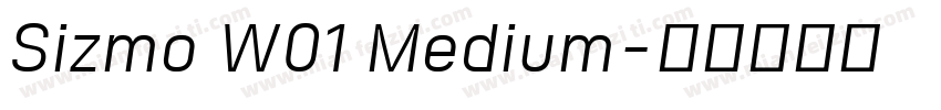 Sizmo W01 Medium字体转换